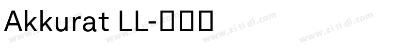 Akkurat LL字体转换